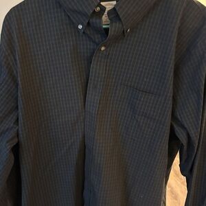 Brooks Brothers Navy Plaid Button Down Shirt